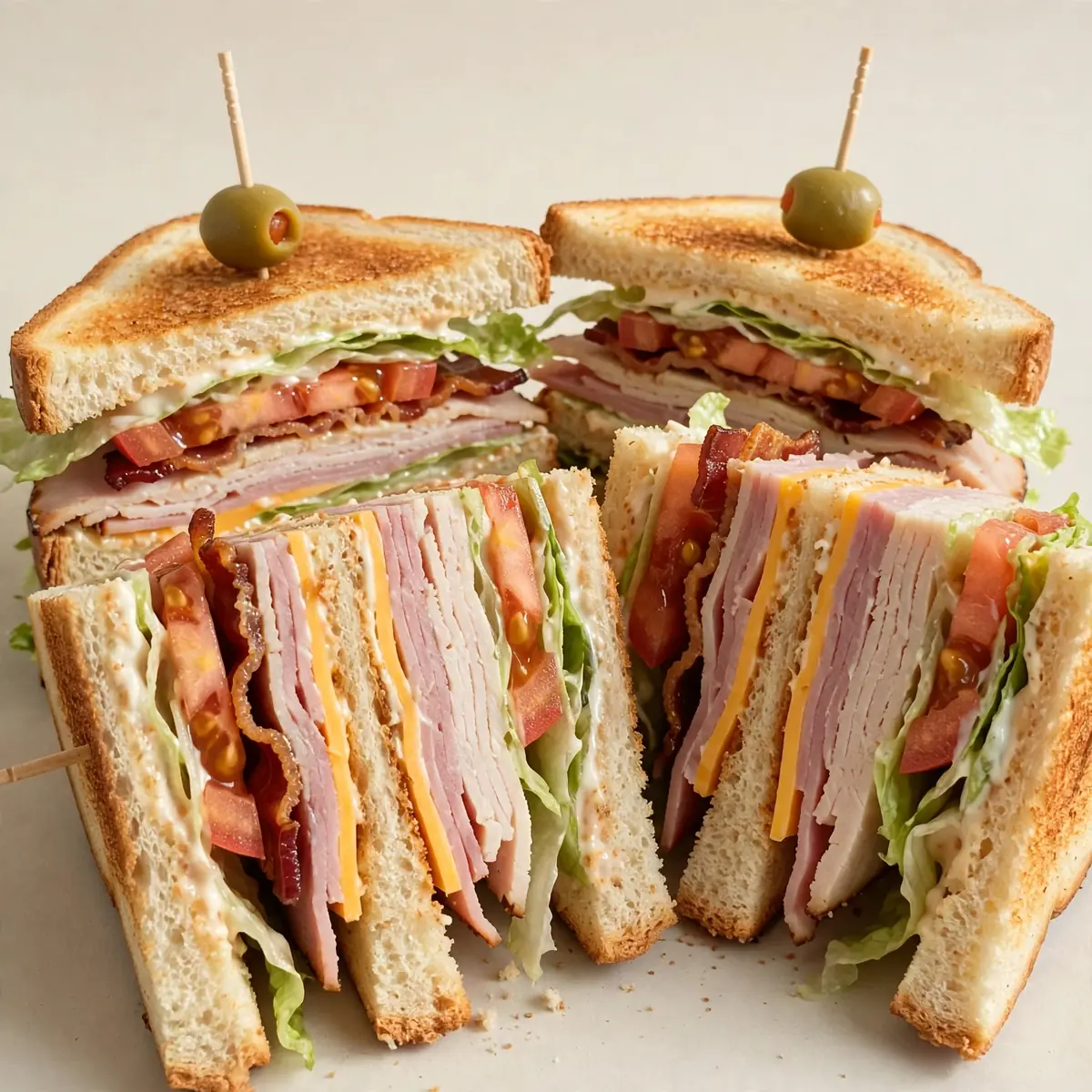 Club Sandwich mit drei Stockwerken