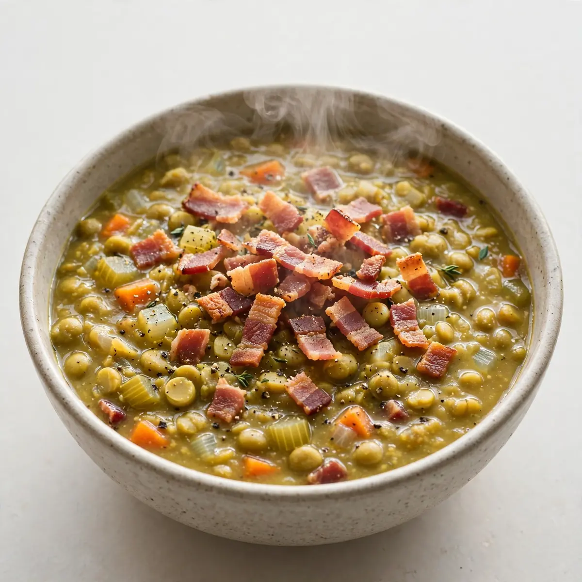 Cremiger Crockpot Split Pea Soup mit Turkey Bacon – Wohlfühlgenuss fürs Wochenende