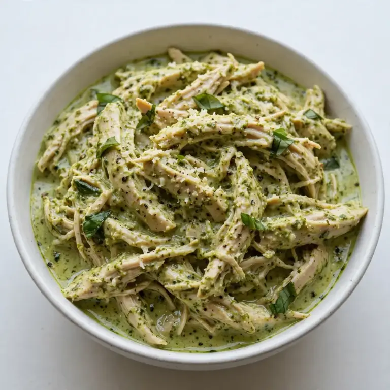 Cremiges Pesto Chicken: Slow Cooker Wohlfühlen