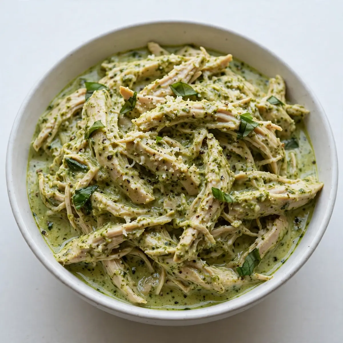 Cremiges Pesto Chicken: Slow Cooker Wohlfühlen