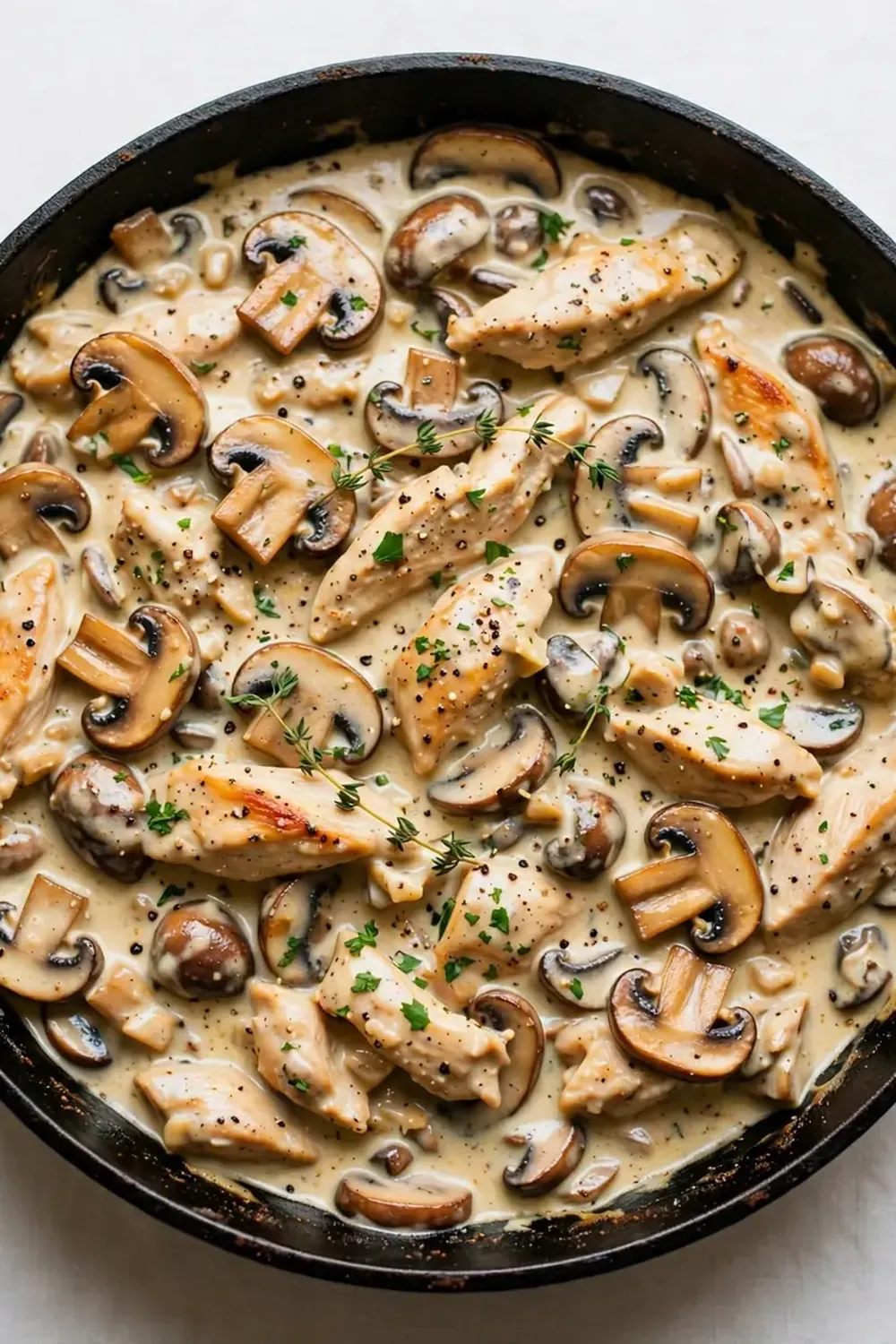 Creamy Mushroom Chicken Skillet