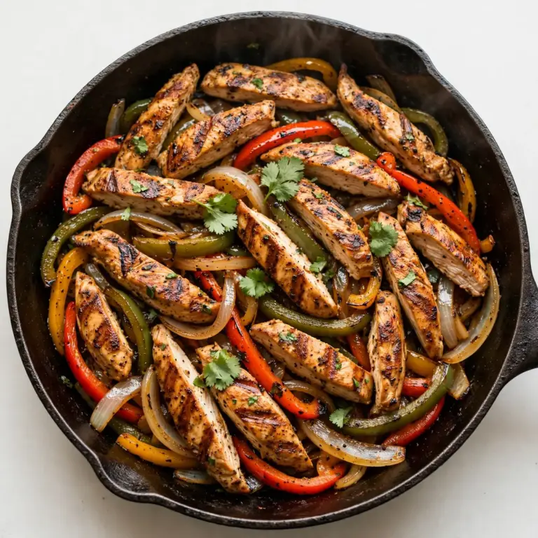 Gegrillte Hähnchen-Fajitas