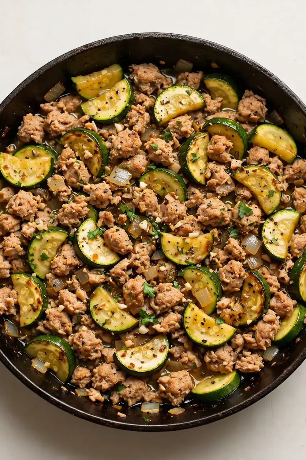 Ground Turkey and Zucchini Skillet