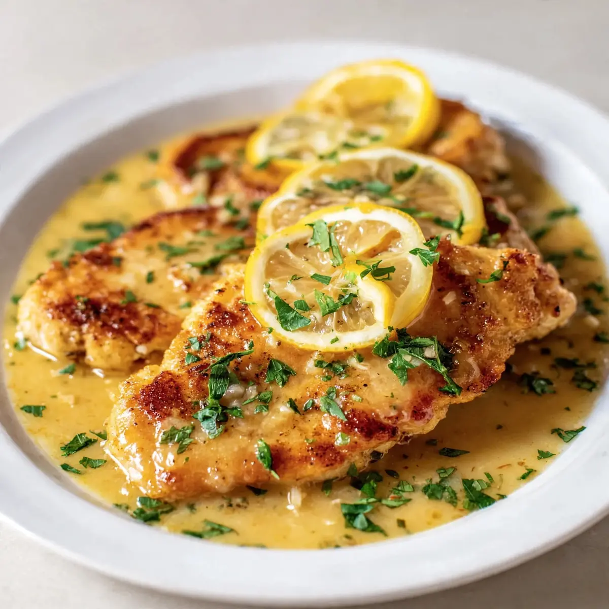 Hähnchen Francese mit Zitronensauce