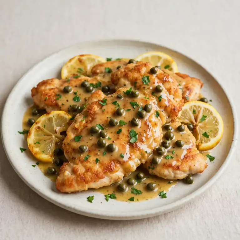 Hähnchen Piccata mit Kapern