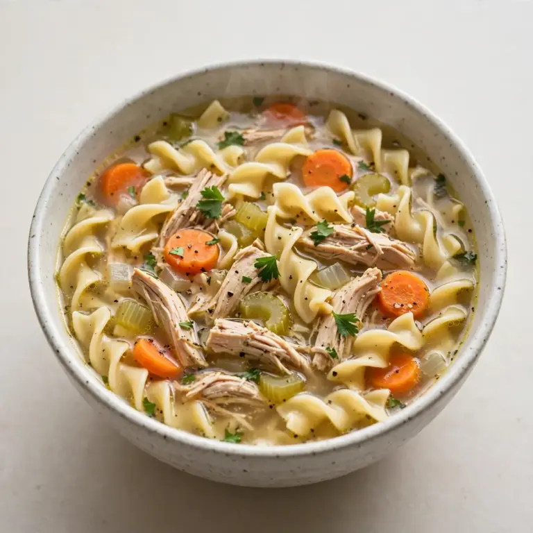Klassische Hühnernudelsuppe