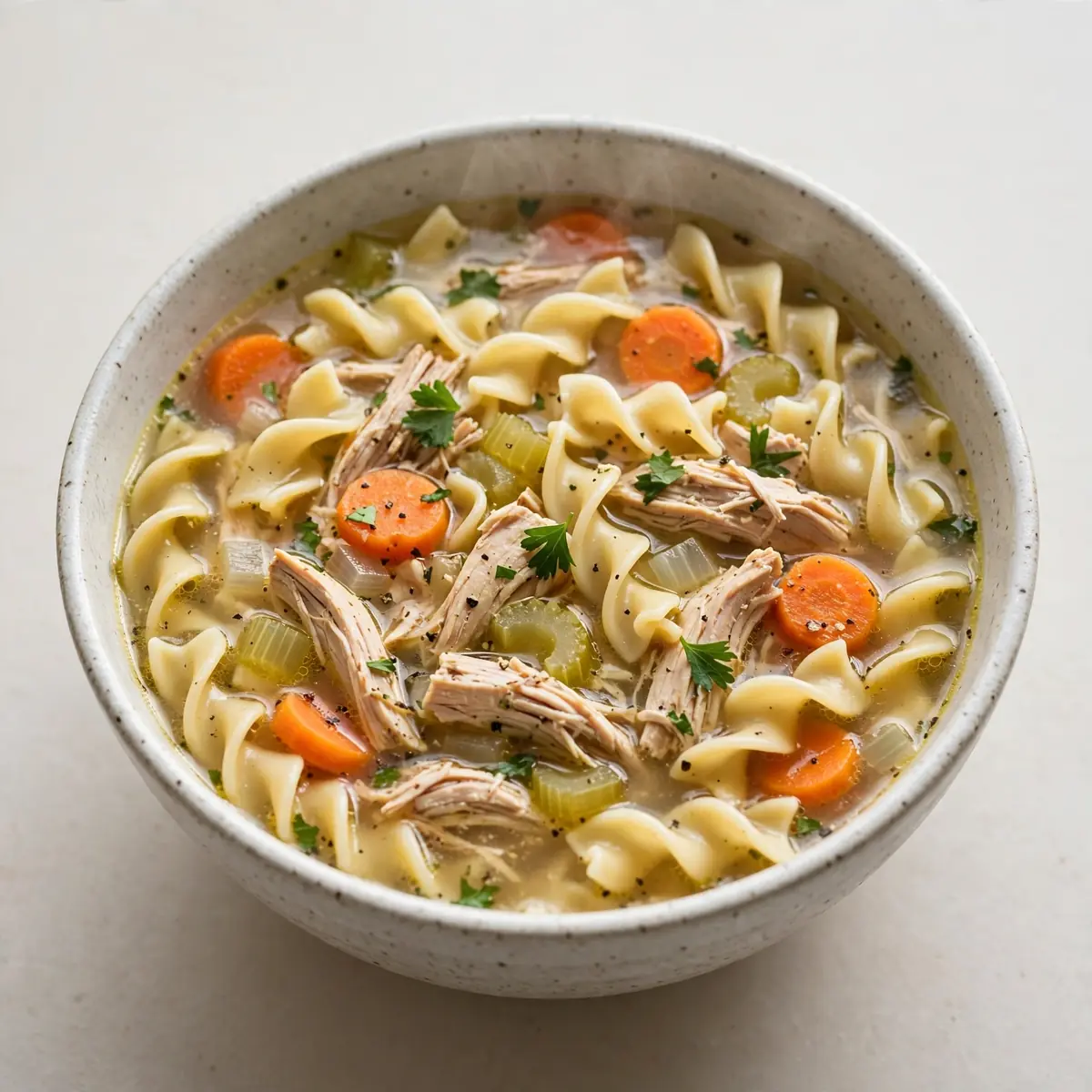 Klassische Hühnernudelsuppe