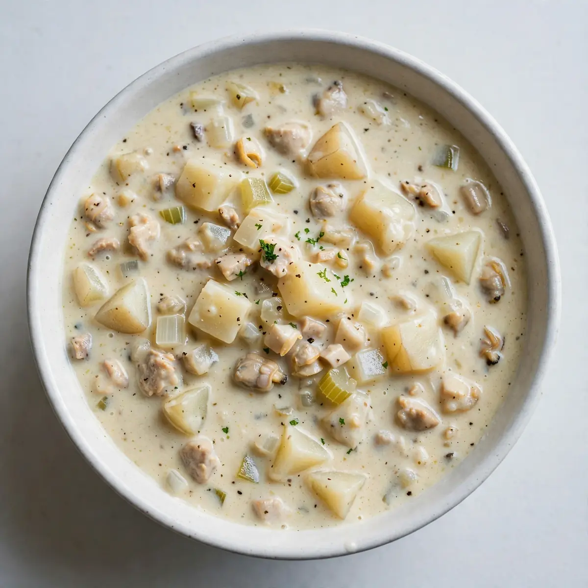 Klassische New England Clam Chowder
