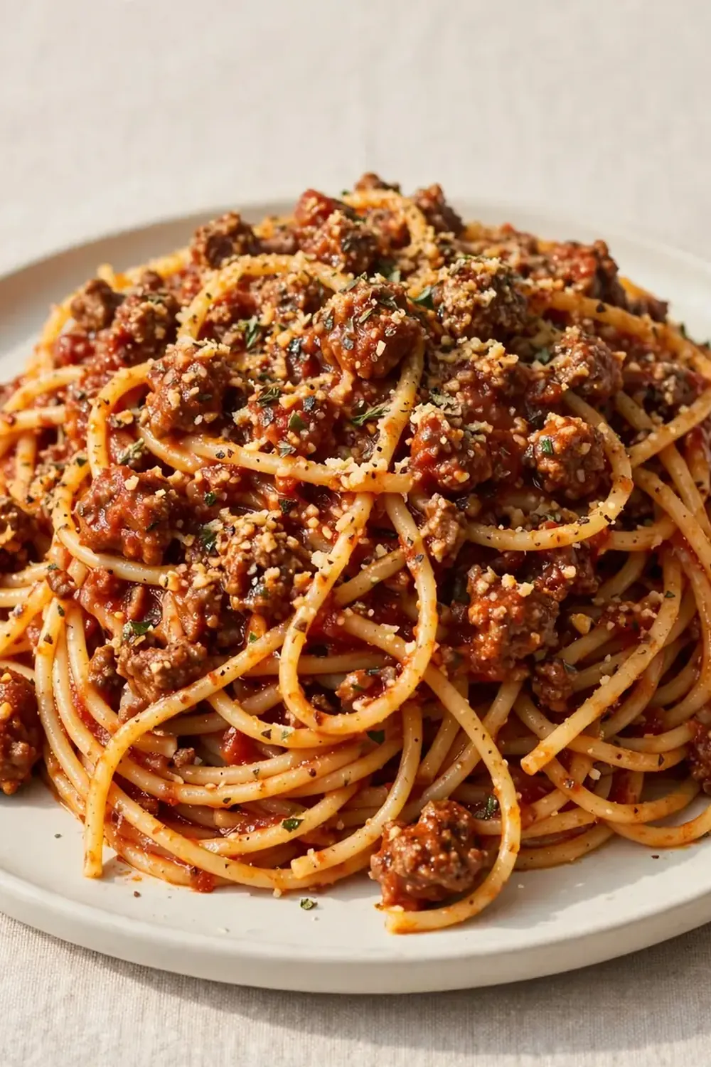 Classic Spaghetti with Meat Sauce
