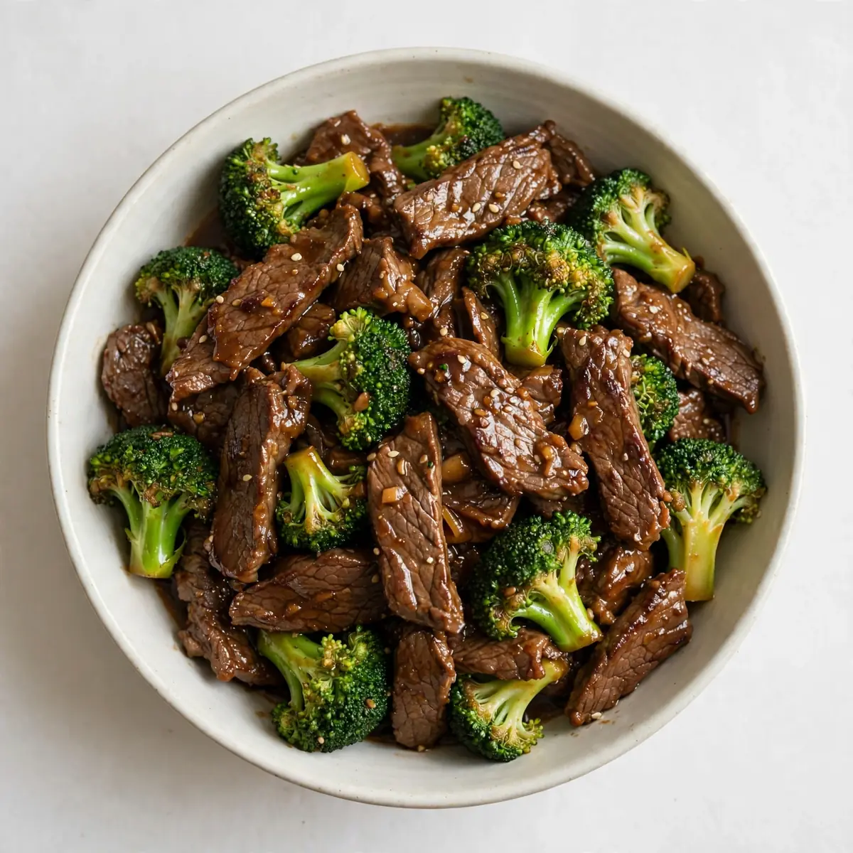 Klassisches Rindfleisch-Brokkoli-Pfannengericht