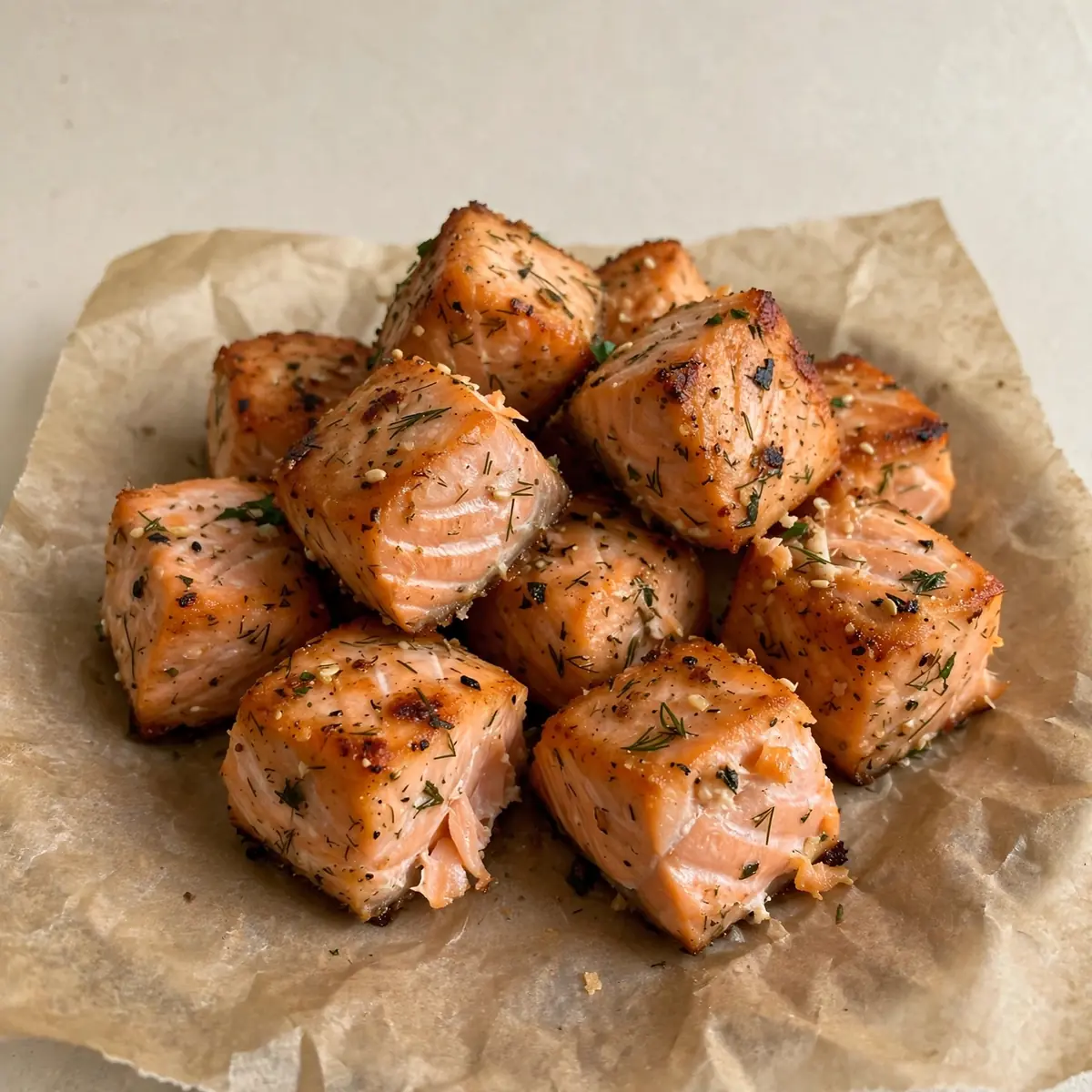 Knusprige Lachs-Bissen aus der Heißluftfritteuse
