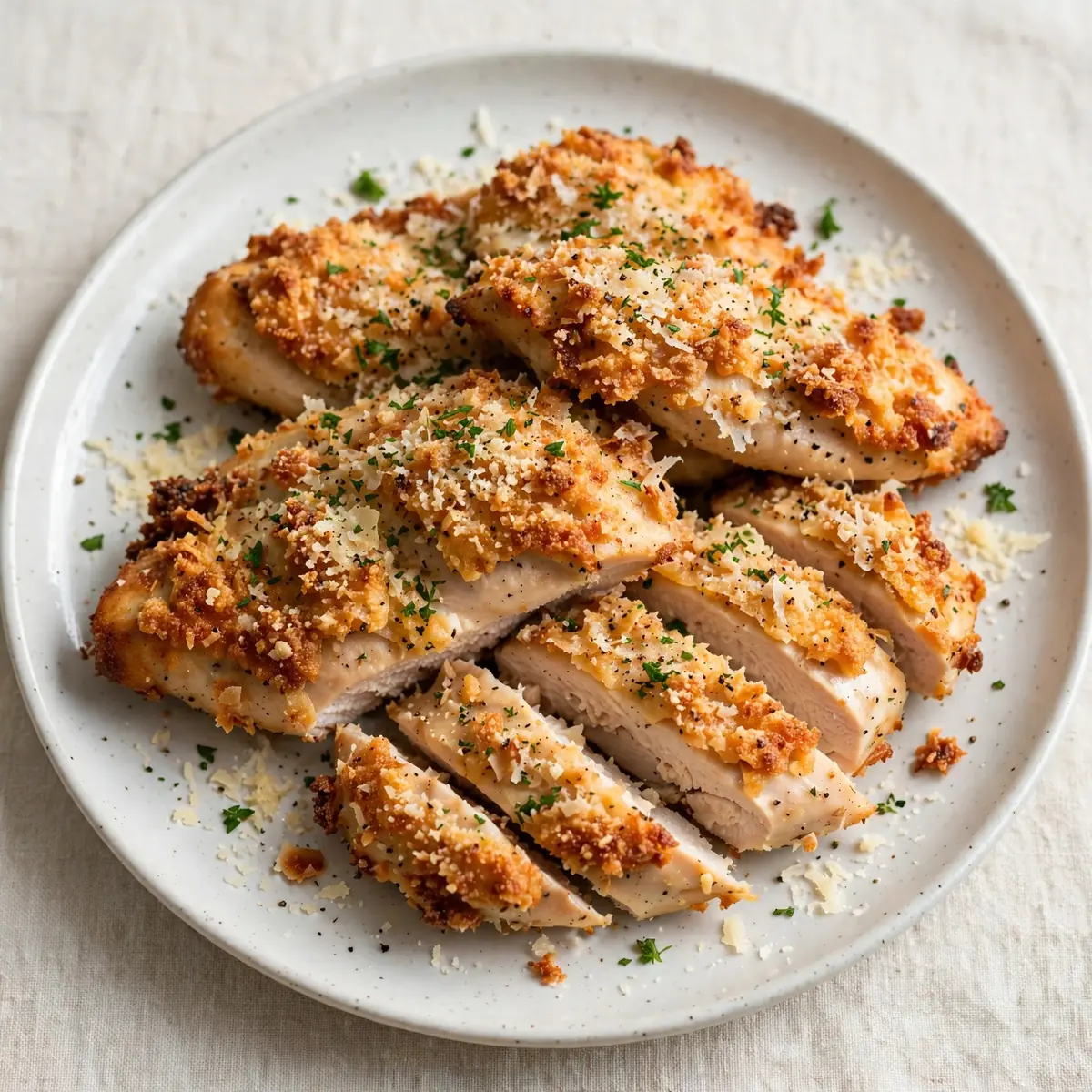 Knuspriges Ofen-Parmesan-Hähnchen