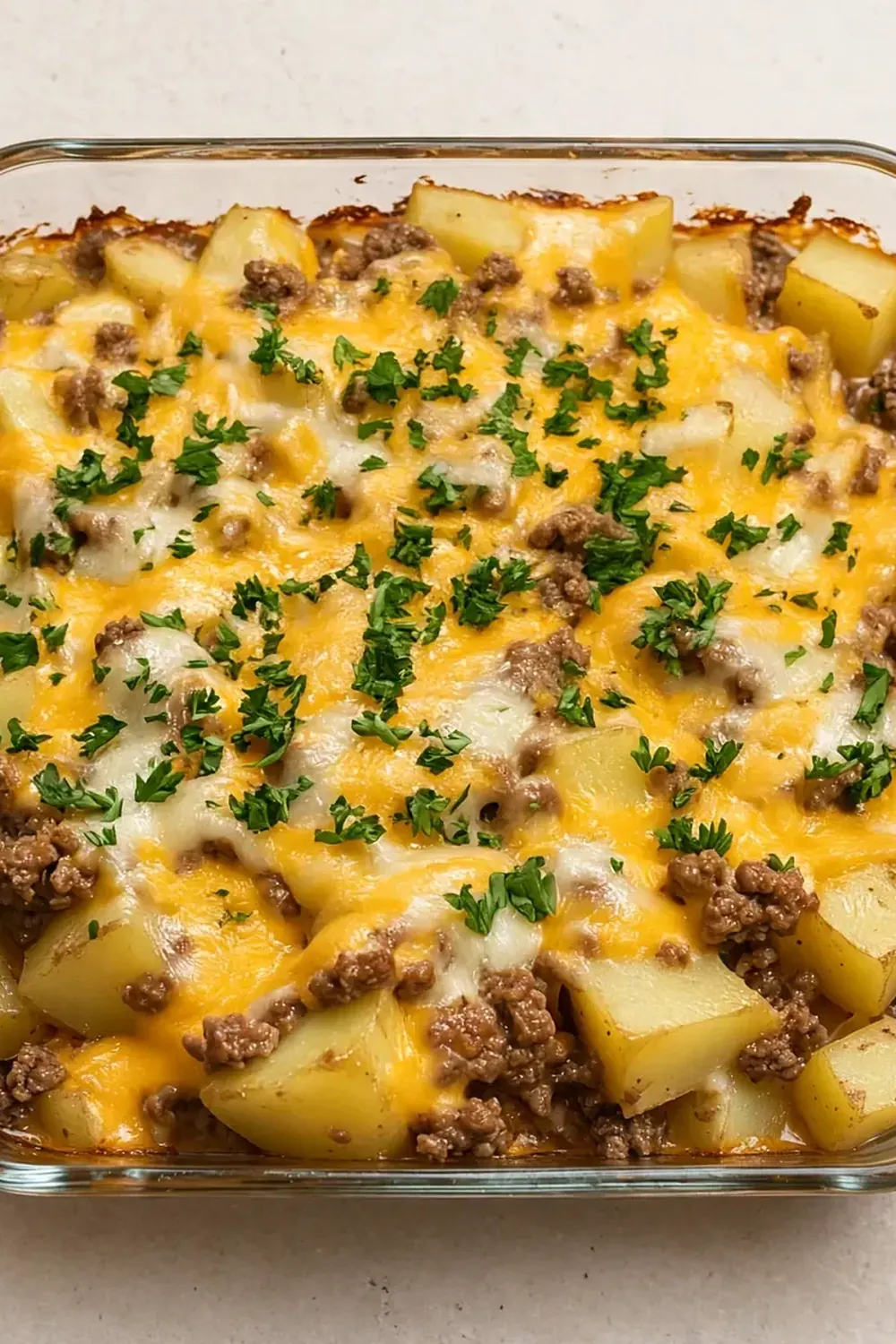 Cheesy Beef and Potato Casserole