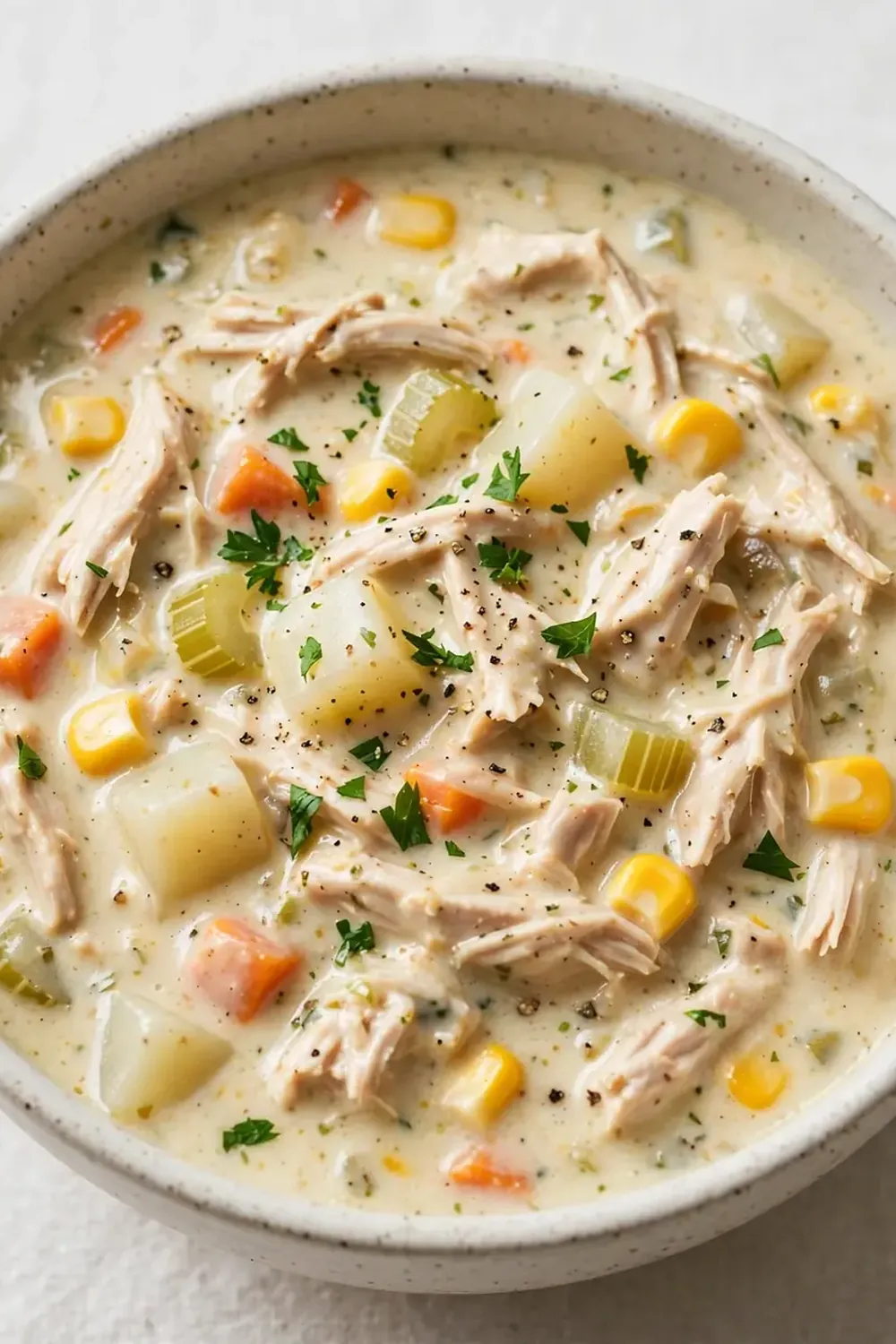 Slow Cooker Creamy Chicken Chowder