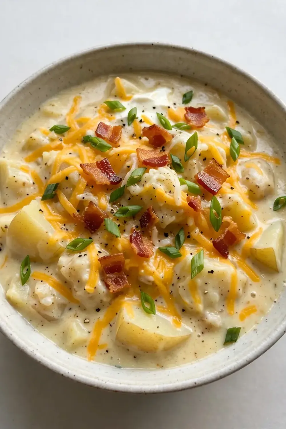 Slow Cooker Loaded Potato Soup