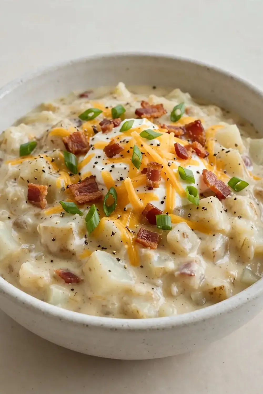 Slow Cooker Loaded Baked Potato Soup