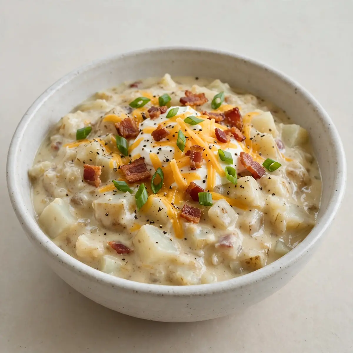 Langsam gegarte Ofenkartoffel-Suppe zum Wochenend-Genuss