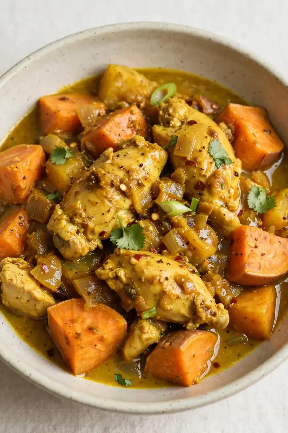 Slow Cooker Chicken Curry with Sweet Potatoes