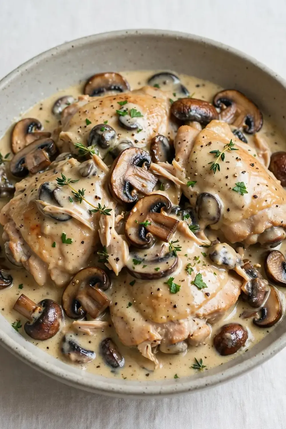 Crockpot Chicken Marsala (Non-Alcoholic White Grape/Broth Base)