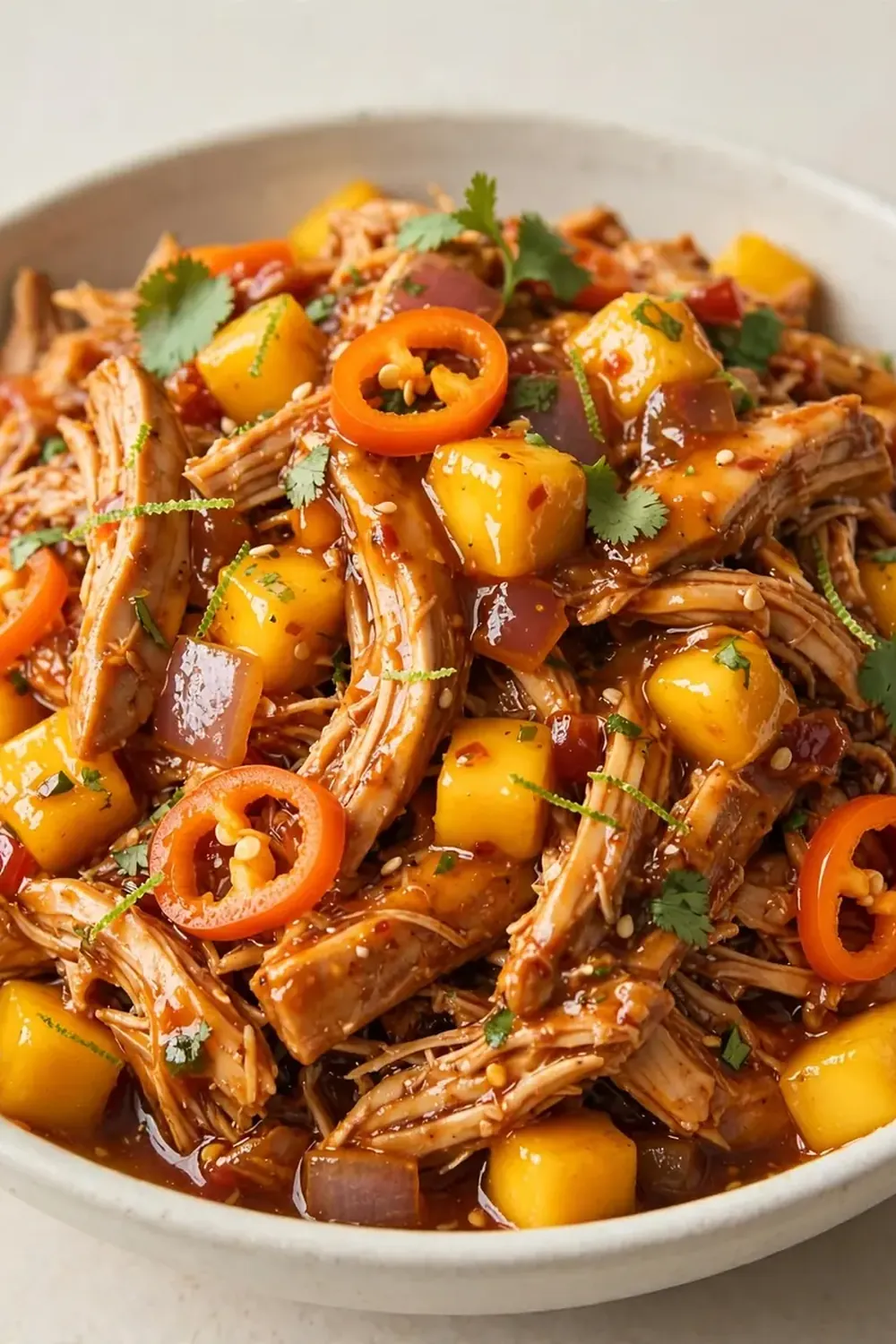 Slow Cooker Mango Habanero Chicken