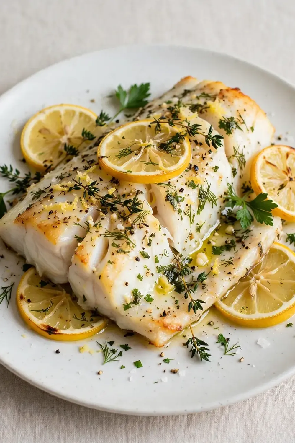 Baked Lemon Herb Cod
