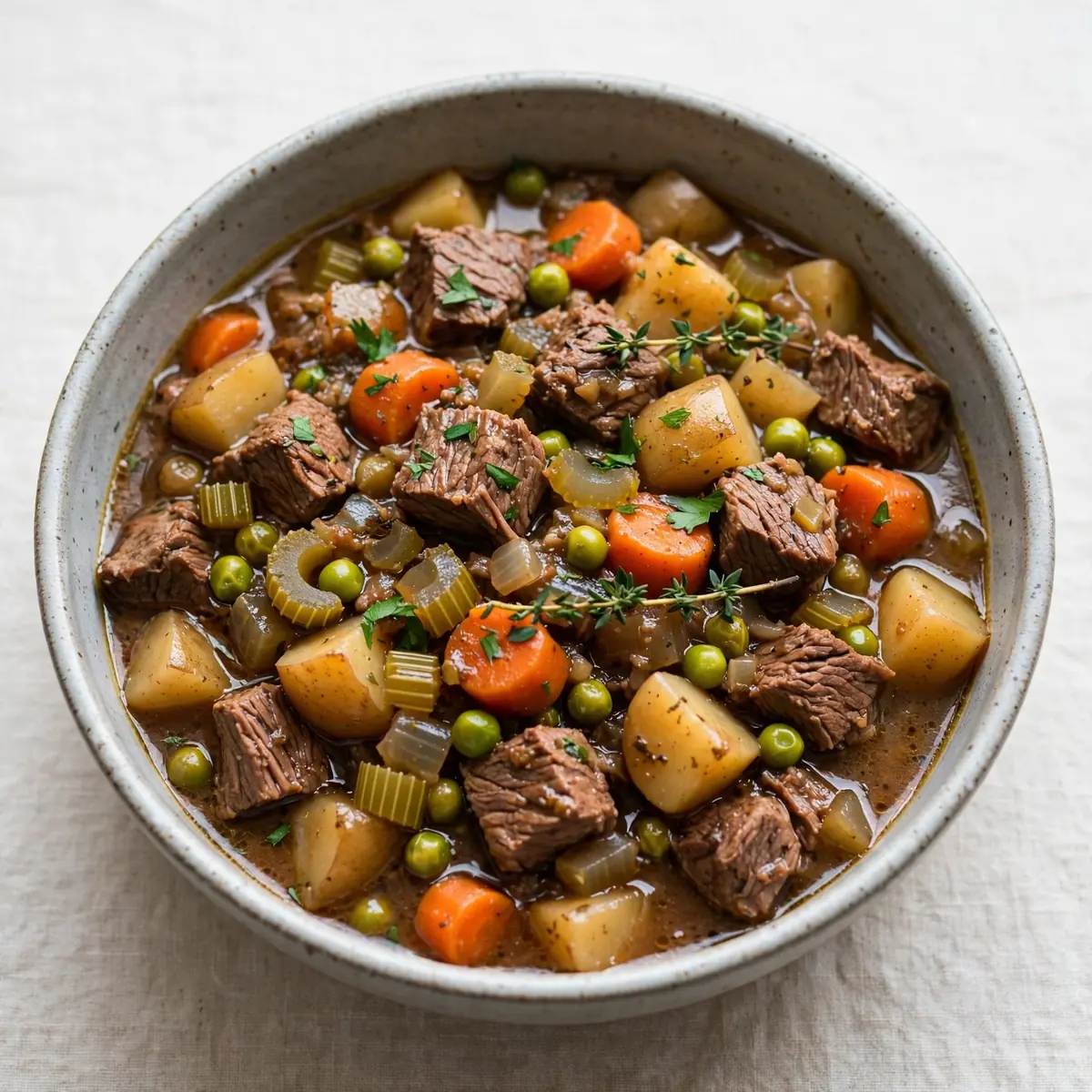 Slow Cooked Classic Beef Stew Für Wohlige Wochenendmomente