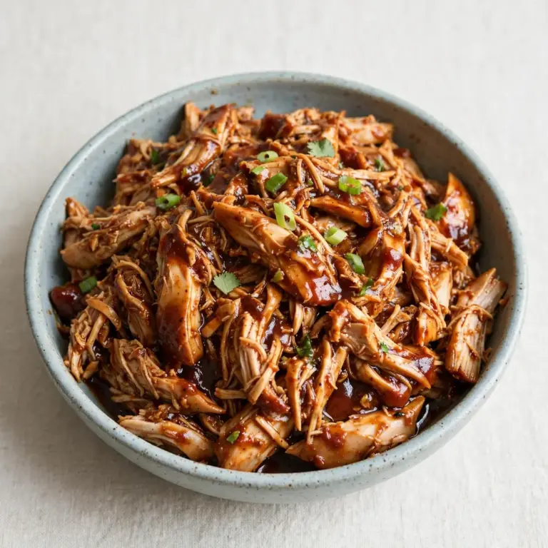 Slow Cooker BBQ Pulled Chicken für den gemütlichen Duft-Wochenendgenuss