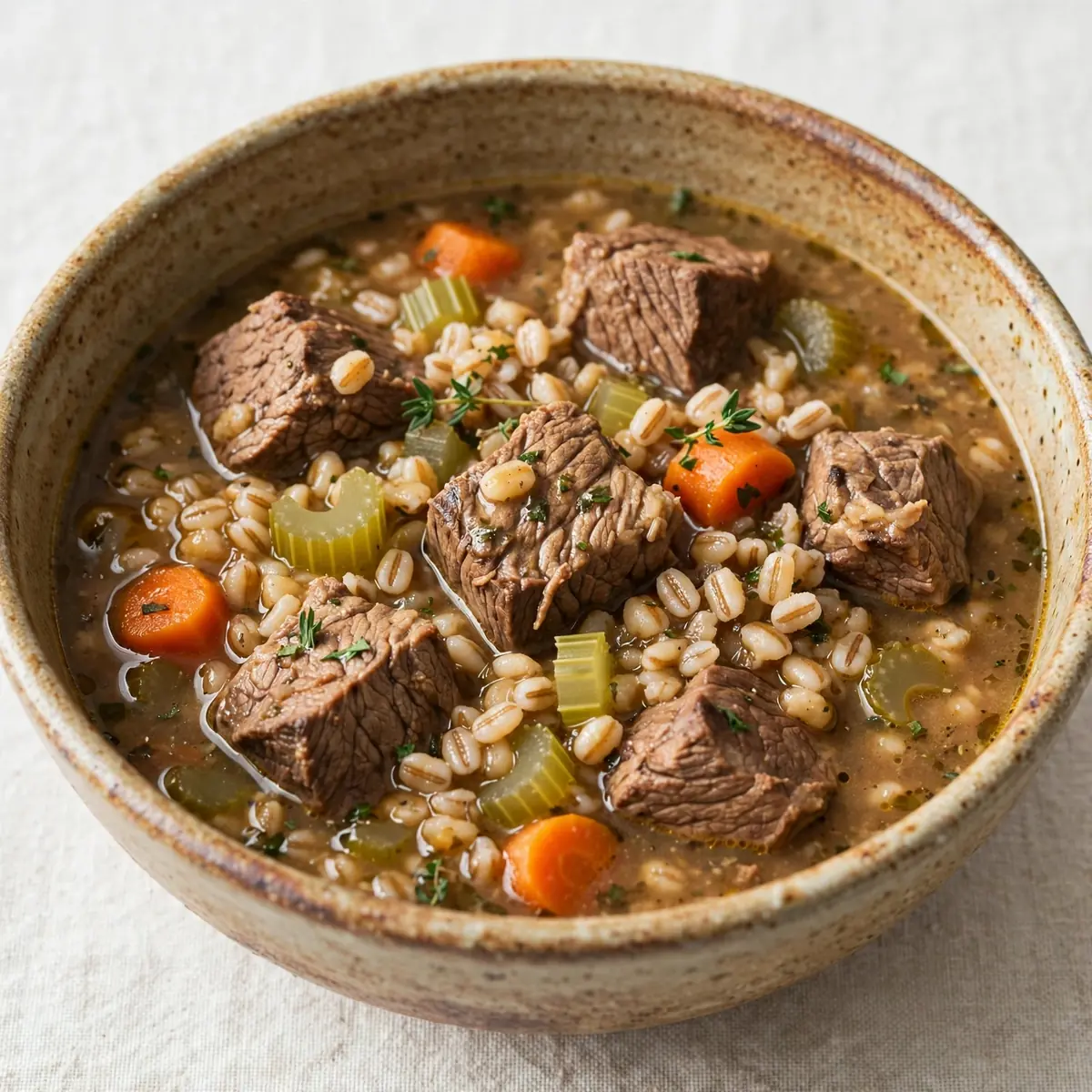 Slow Cooker Beef and Barley Soup für gemütliche Wochenenden