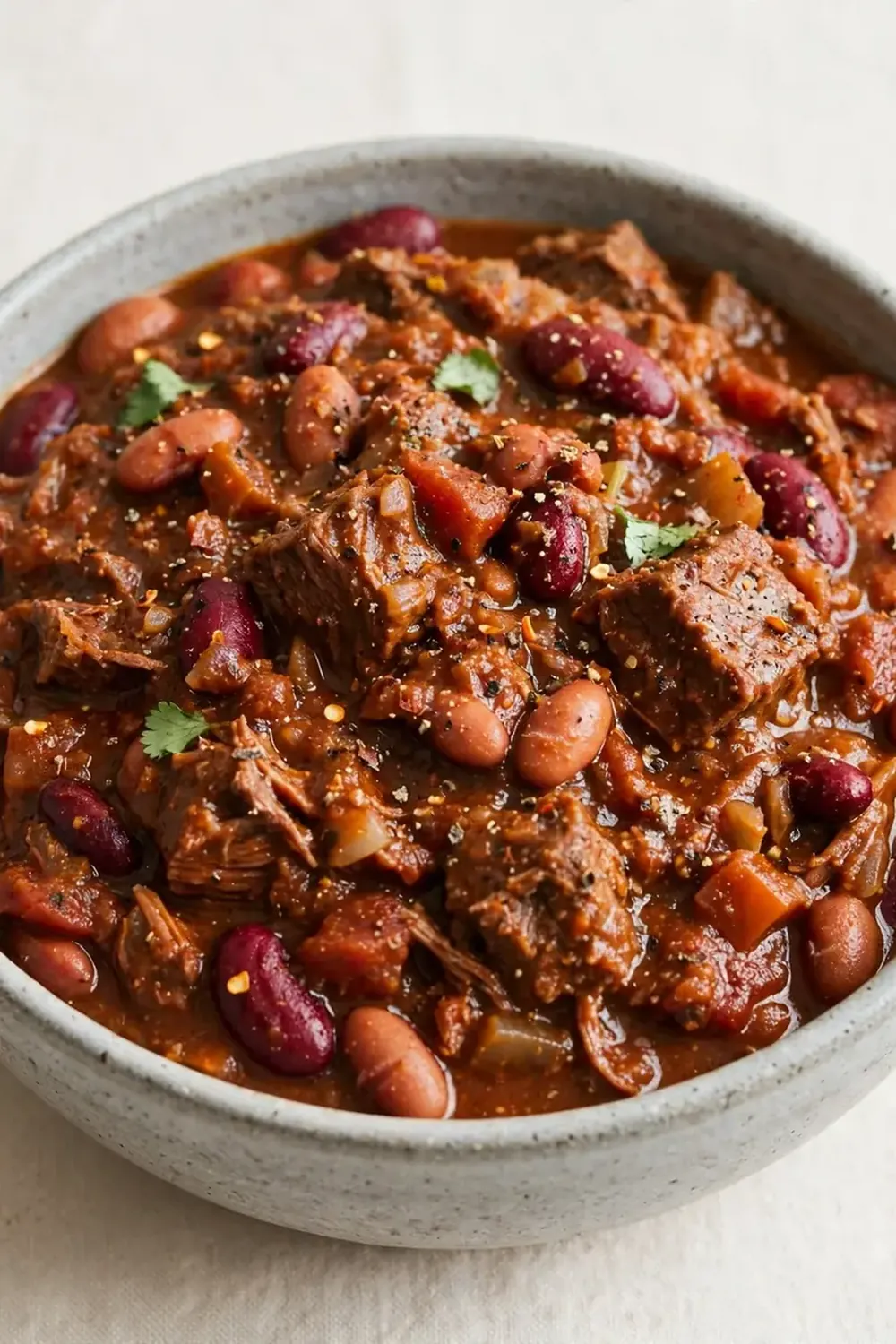Crockpot Beef Chili with Beans