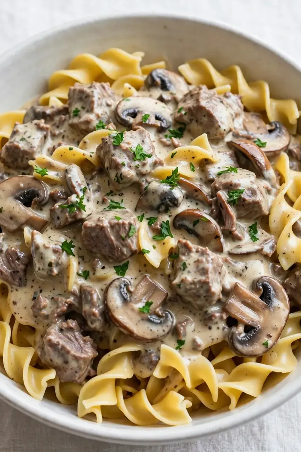 Slow Cooker Beef Stroganoff