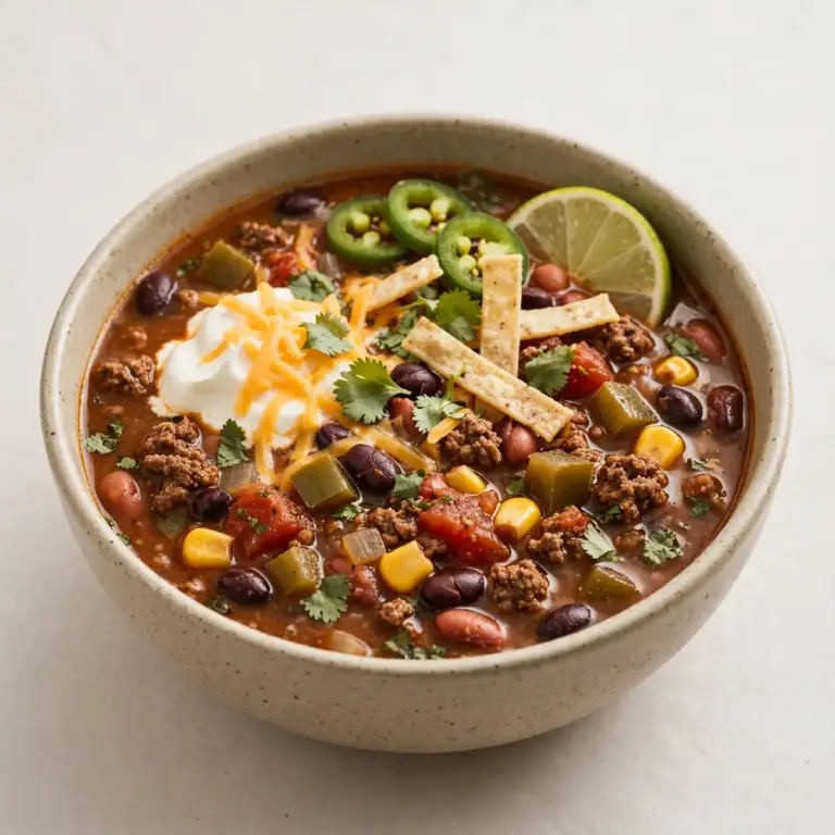 Slow Cooker Beef Taco Soup – Ein Dufthauch von Gemütlichkeit
