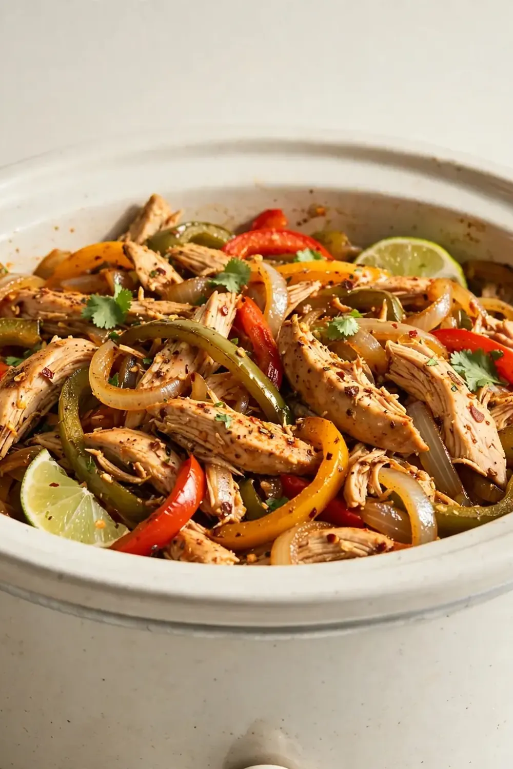 Dump-and-Go Crockpot Chicken Fajitas