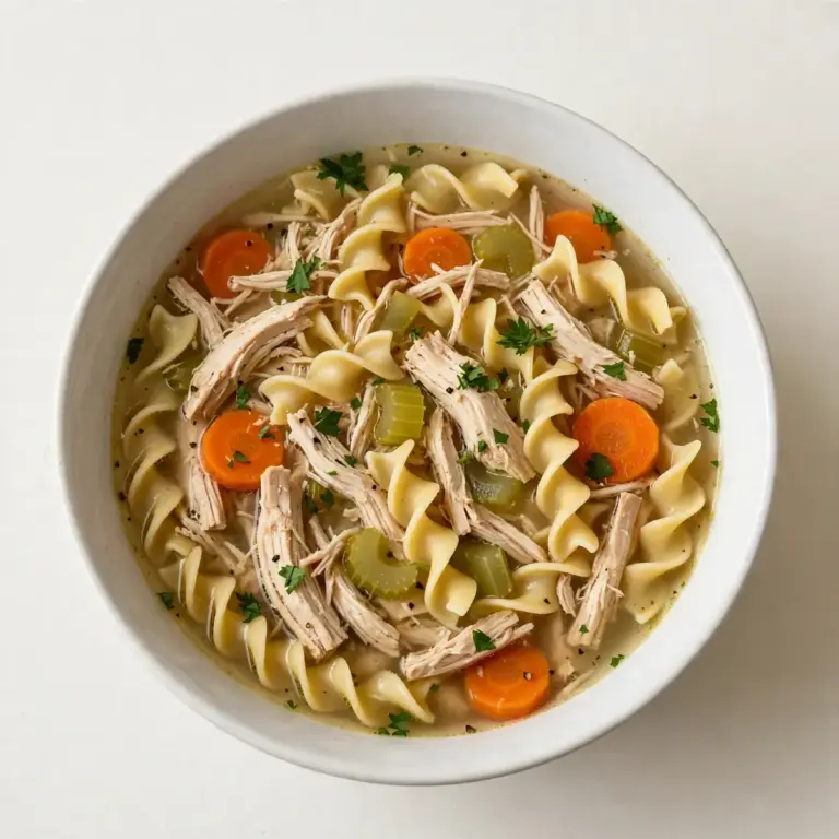 Slow Cooker Chicken Noodle Soup für gemütliche Stunden