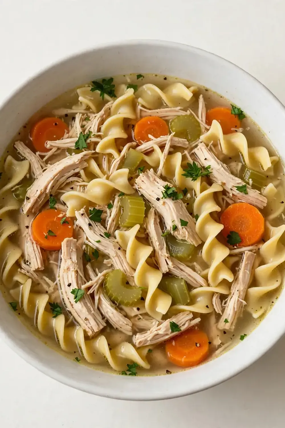 Dump-and-Go Crockpot Chicken Noodle Soup