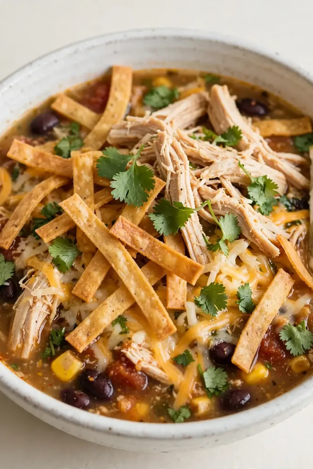 Slow Cooker Chicken Tortilla Soup