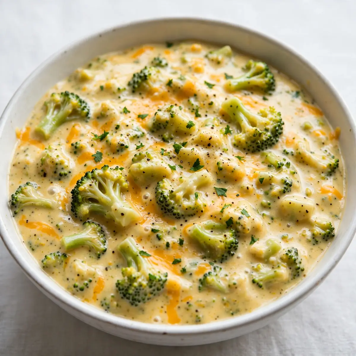 Slow Cooker Creamy Broccoli Cheddar Soup fürs Wochenende