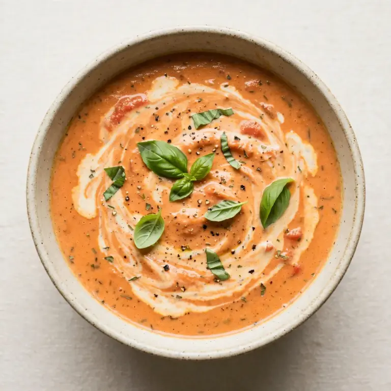Slow Cooker Creamy Tomato Basil Soup fürs Wohlfühlwochenende