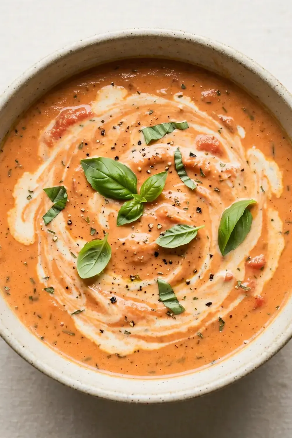Crockpot Creamy Tomato Basil Soup
