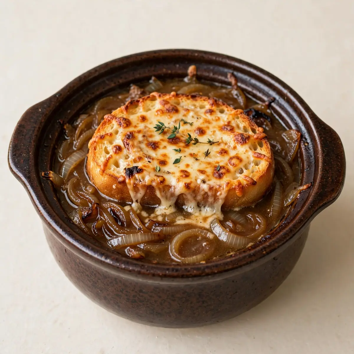 Slow Cooker Französische Zwiebelsuppe für Wohlfühl-Wochenenden