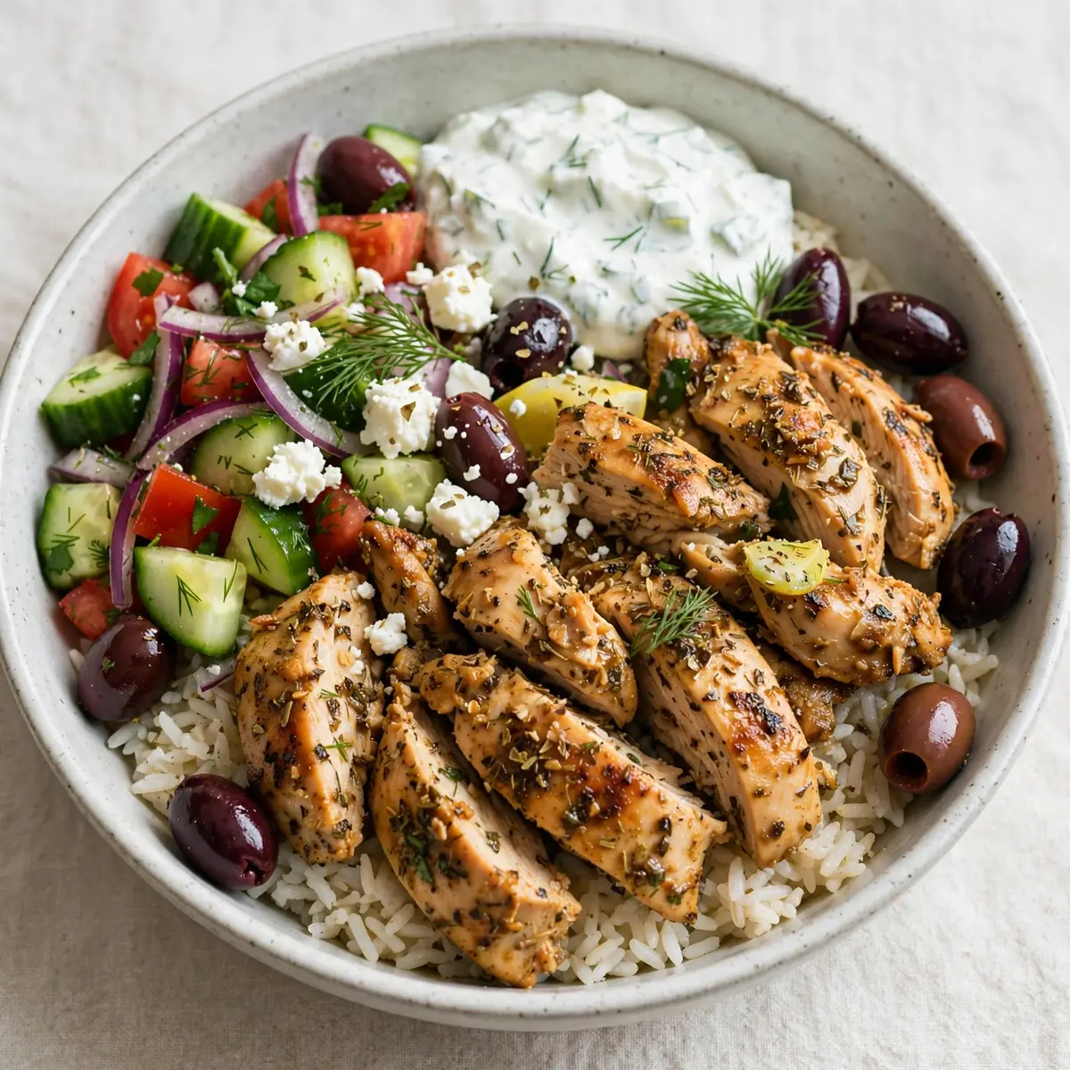 Slow Cooker Greek Souvlaki Bowls für ein gemütliches Wochenende
