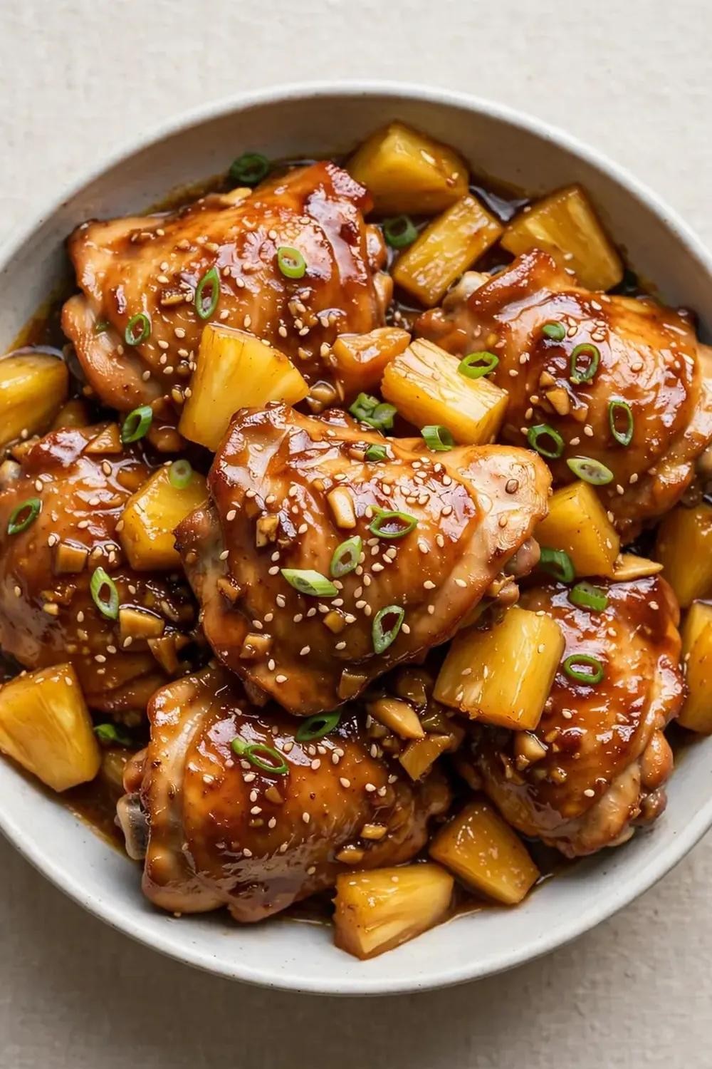 Crockpot Hawaiian Chicken Thighs