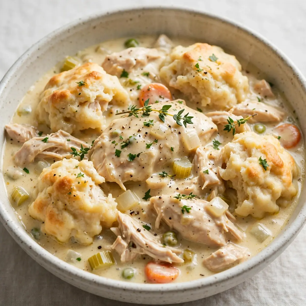 Slow Cooker Hühnchen mit Dumplings Für Wohlfühlgenuss