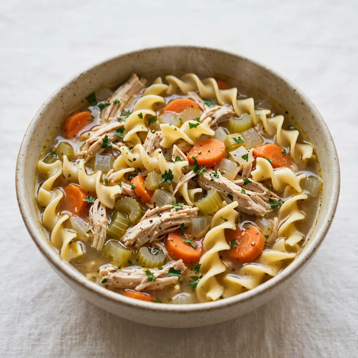Slow Cooker Hühnernudelsuppe – Wohliges Wochenend-Aroma