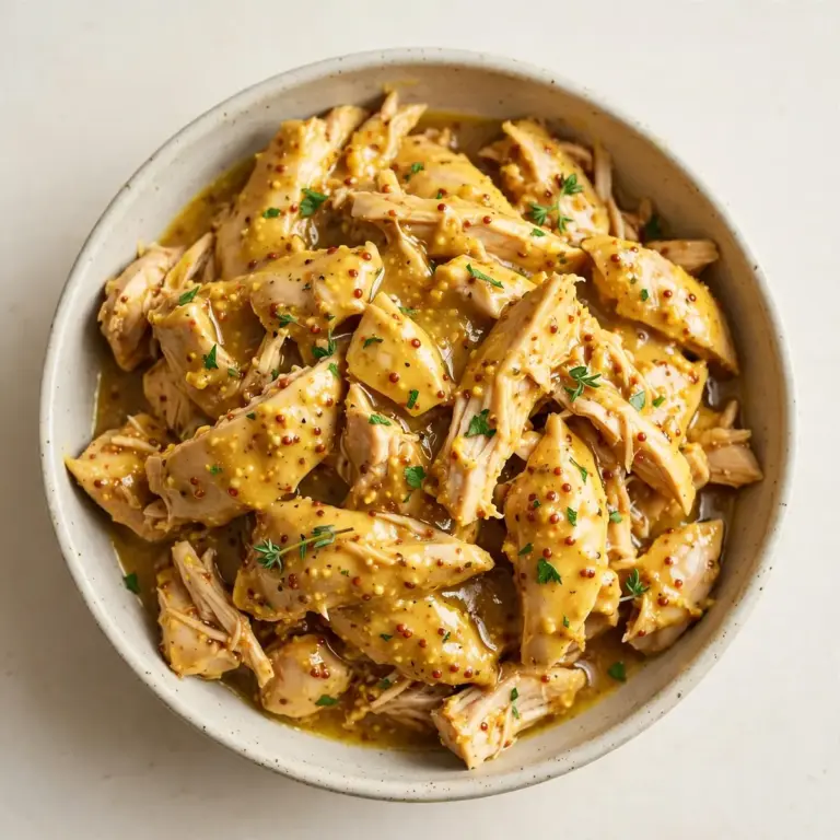 Slow Cooker Honey Mustard Chicken für einen Wohlfühltag
