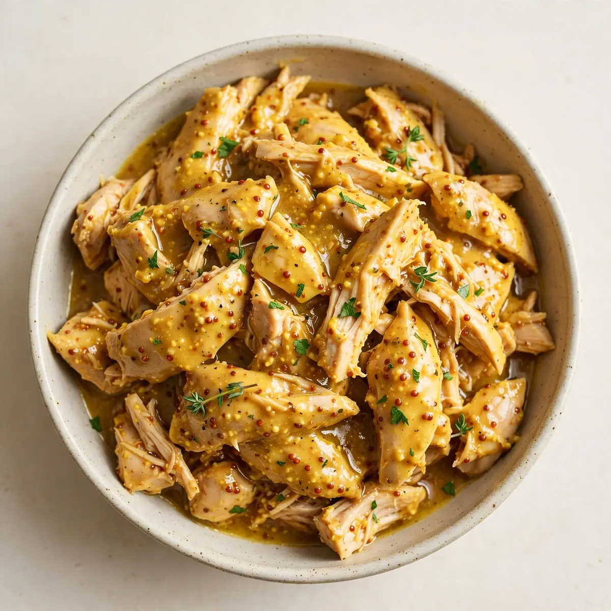 Slow Cooker Honey Mustard Chicken für einen Wohlfühltag