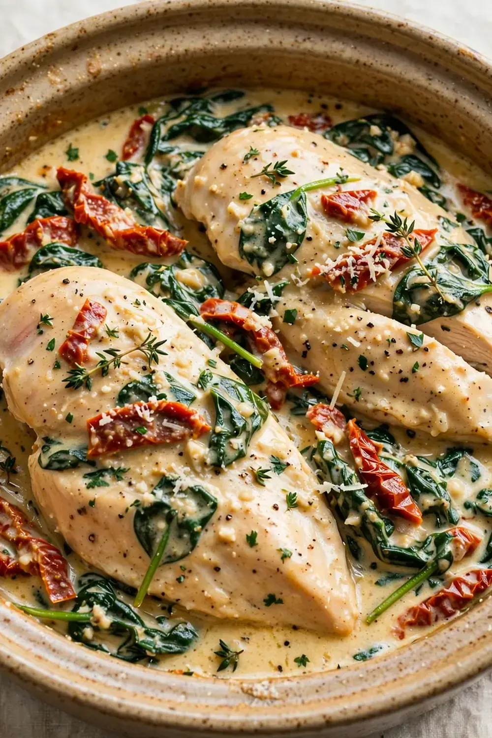 Crockpot Tuscan Garlic Chicken