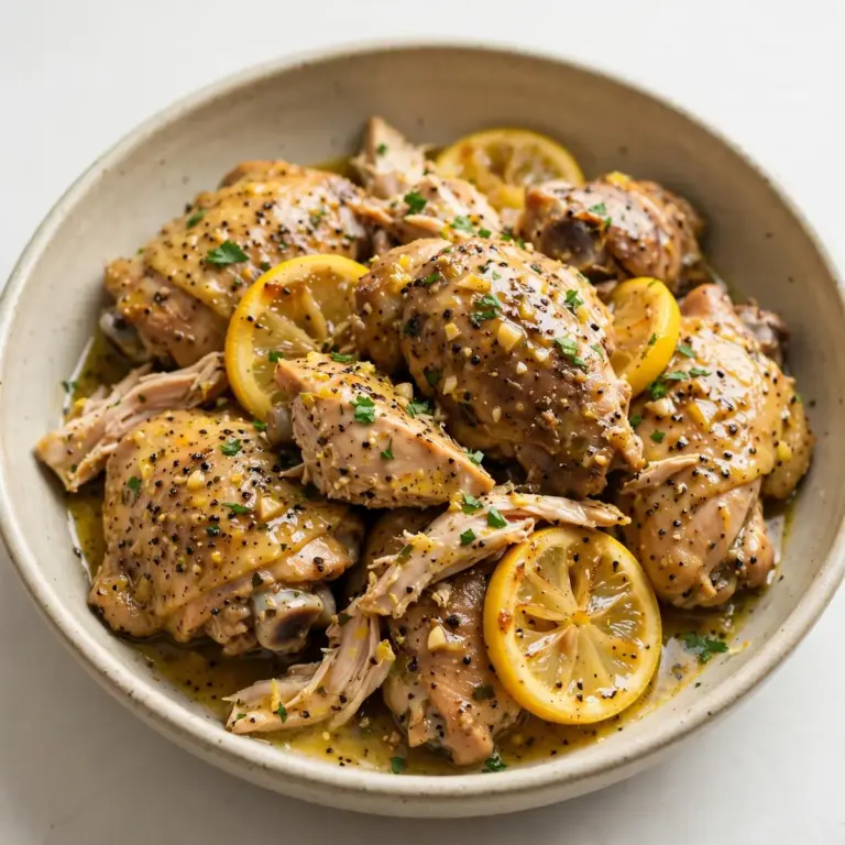 Slow Cooker Lemon Pepper Chicken für ein gemütliches Wochenendprojekt