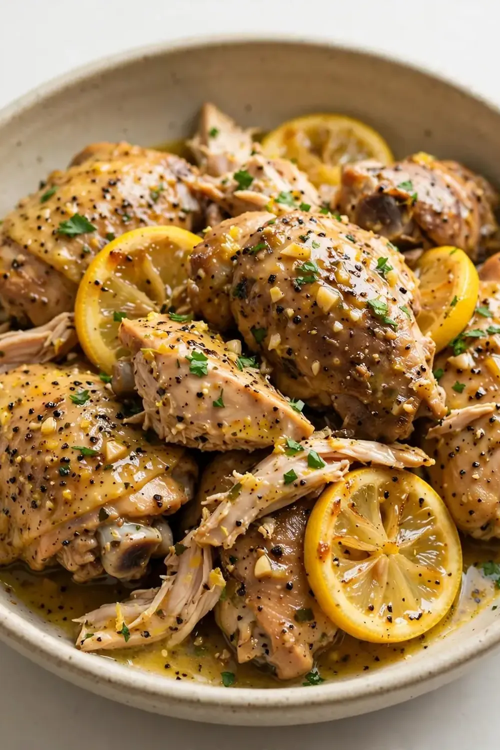 Crockpot Lemon Pepper Chicken