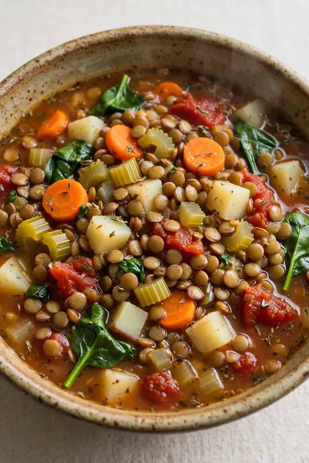 Slow Cooker Lentil and Vegetable Soup