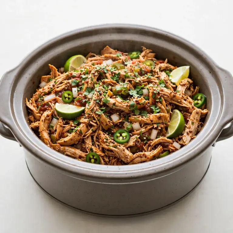 Slow Cooker Mexican Shredded Chicken für wohlig duftende Wochenend-Tacos